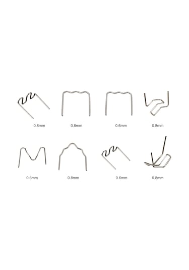 Gajeena Otomatik Tampon Kaynak Makinesi İçin Paslanmaz Çelik Çivi Seti - 0.6-0.8mm, Dış Köşe Ve Dalgalı Tip, 100 Adet