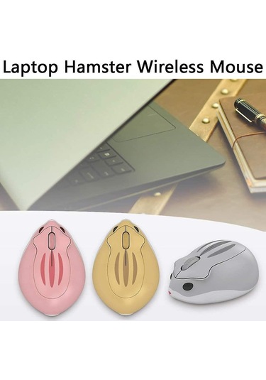 2.4ghz Kablosuz Fare Sevimli Hamster Şeklinde Düşük Gürültülü Taşınabilir Mobil Optik 1200dpi Usb Fare Kablosuz Fare Pc Dizüstü Bilgisayar Dizüstü Macbook Ki