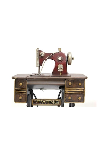 Dekoratif Metal Dikiş Makinesi Biblo Masaüstü Hediyelik