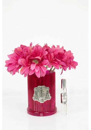 Renkli Vazo Silver Gerbera 8 Li Çiçek 75702576