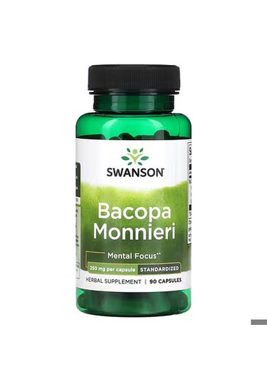 Swanson, Bacopa Monnieri, 250 Mg, 90 Caps