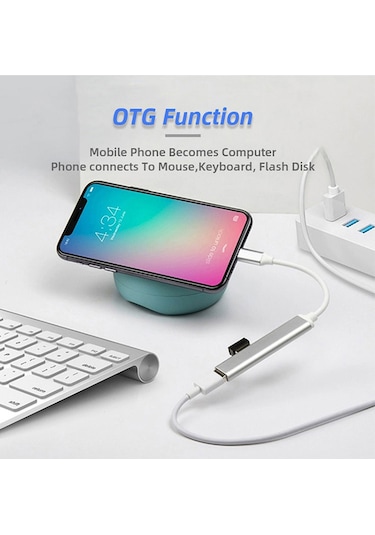 Batcell 4 Port Type-C USB Çoğaltıcı USB Hub OTG USB Çoklayıcı Type c 3.0