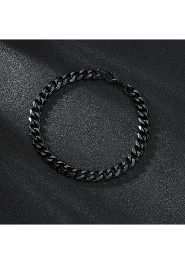 Siyah Yüksek Kaliteli Paslanmaz Çelik Bilezikler Erkekler Için Boş Renk Punk Curb Küba Link Zinciri Bilezikler El Takı Hediyeler Trendi Width 7mm Siyah Siyah Yüksek Kaliteli Paslanmaz Çelik Bilezikler Erkekler Için Boş Renk Punk Curb Küba Link Zinciri Bilezikler El Takı Hediyeler Trendi Width 7mm Siyah