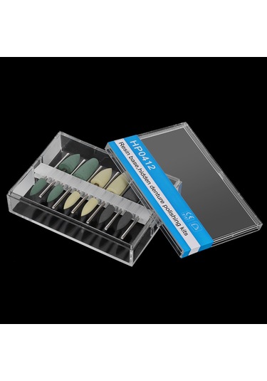 Qingmipy Profesyonel 12'li Diş Parlatma Ve Zımparalama Başlıkları Seti - Yüksek Kaliteli Silikon