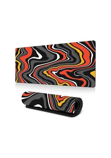 Cbtx 300 X 600 X 3mm Soyut Sıvı Desenli Mouse Pad Büyük Kaymaz Kauçuk Mouse Pad - Stil R Stil R