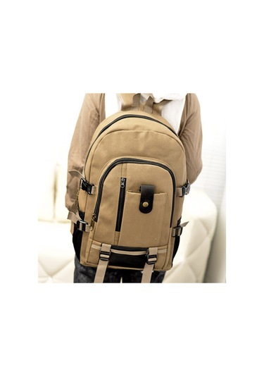 Aubyhe Erkekler İçin Kanvas Sırt Çantası - Büyük Kapasiteli, Okul/seyahat/uygun, Telefon-tablet-su Böceği Saklama, Siyah Siyah