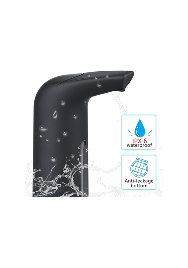 Xurunkeji Köpüren El Sabunu Dispenseri, Temassız Otomatik Sabunluk, Banyo İçin Bulaşık Deterjanı Otomatik Sensörlü Sabunluk Siyah