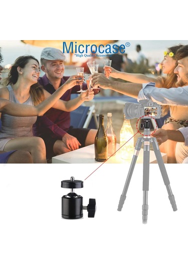 360 Derece Ayarlanabilir Metal 3/8 Tripod Monopod Işık Standı