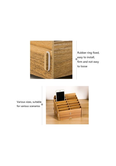 Sones D-86 Ofis Konferans Sınıf Cep Telefonu Saklama Kutusu, Stil: 36 Izgara Siyah Meşe