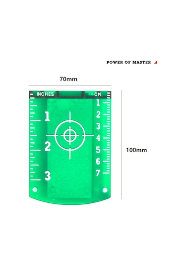Xindoker 2 Adet Yeşil Manyetik Hedef Levha - İki Birim Ölçekli, Yüksek Görünürlük, Abs Malzeme, İçin Leveller Ve Ölçüm Aletleri