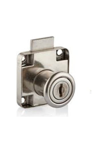 Canex Kare Çekmece Kilidi Nikel 22 Mm Mobilya