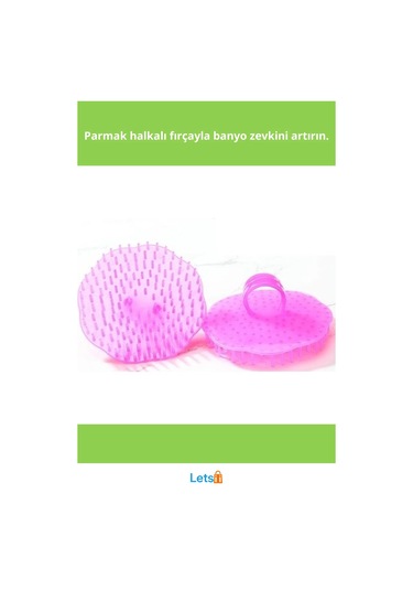 Kaymaz Parmak Yüzük Girişi İle Yumuşak Plastik Kedi Köpek Yıkama Fırçası