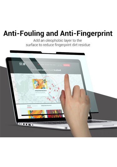 Mufunye 14 İnç 16:9 Dizüstü Bilgisayar İçin Manyetik Mavi Işık Engelleyici Ekran Koruyucu Pet, 0.45mm