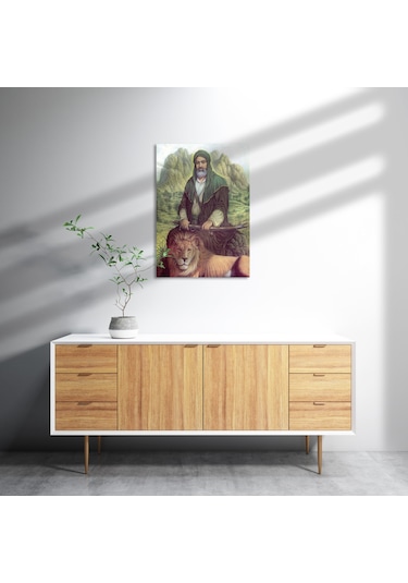 Cakasepetim Allahın Aslanı Hz. Ali Ve Zülfikar Ahşap Mdf Tablo