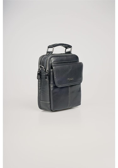 Ççs 31602 Hakiki Deri Askılı Çanta Siyah