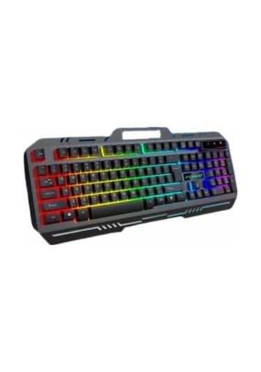 Işıklı Q Klavye Mouse Seti Siyah Klavye 27628974