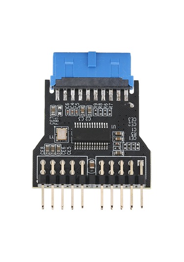 Fosenze Usb 3.0 19pin Ana Kart Adaptörü, Çift 9pin Usb 2.0 Ön Panel Çevirici, 480mbps, Sıcaklık Aralığı -20 C/75 C, Çoklu İşletim Sistemi Desteği