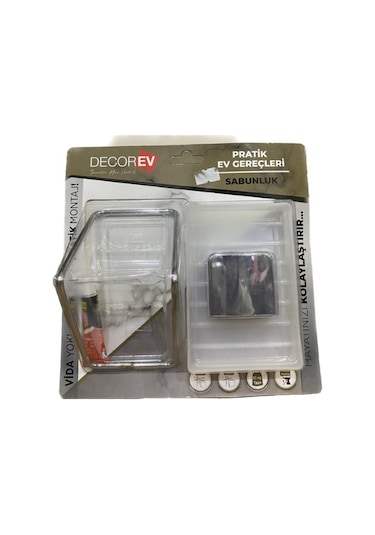 YAPIŞKANLI KROM SABUNLUK