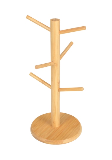 Geeroyoo Bambu Çeşitli Kullanımlı Bardak Rakusu: Çay Kahve Su Bardakları, Anahtar Ve Mücevher Depolama, Drenajlı Ev Ofis Dekorasyon Gereci