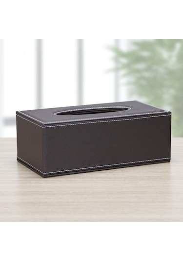 Suntek Ev Kahve Için Pu Suni Deri Mendil Kapak Peçete Kağıt