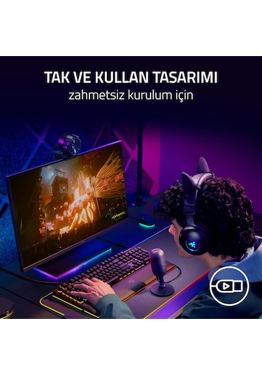 Razer Seiren V3 Mini Ultra Kompakt Usb Mikrofon Rz19-05050100-r3m