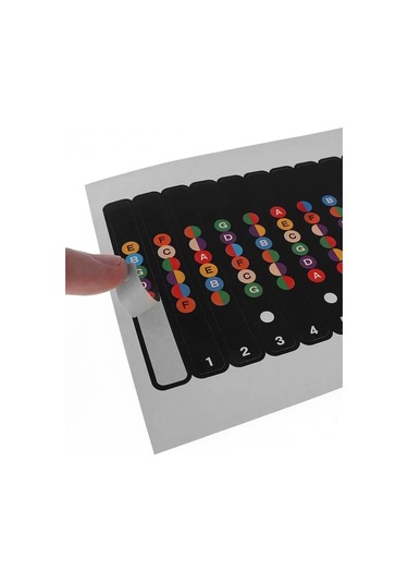 Tevdı Gitar İçin Eğitim Nota Çıkartmaları 91235985