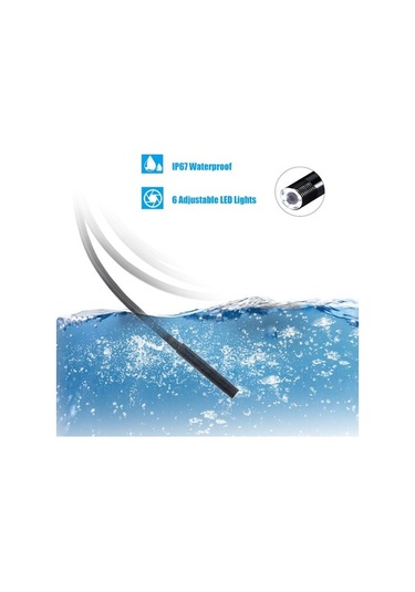 Pazly Endoskop Kamera 6 Led Ip67 Su Geçirmez Usb Type-c Android/pc 10m Kamera 10m