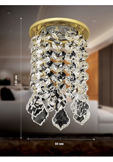 Dio D Arte Gerilmiş Tavan İçin Aydınlatma, Gömme Noktasal Spotlight 189903125 Altın Rengi