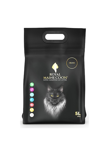 Royal Maine Coon Portakal Kokulu Perlit Kedi Kumu 5 L