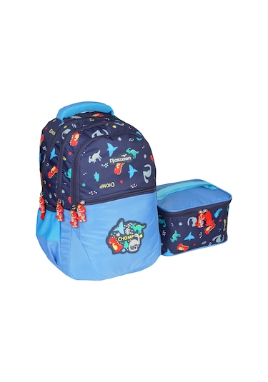Relaxion Mavi Chomp İlkokul Çantası Beslenme Çantalı 1350-25