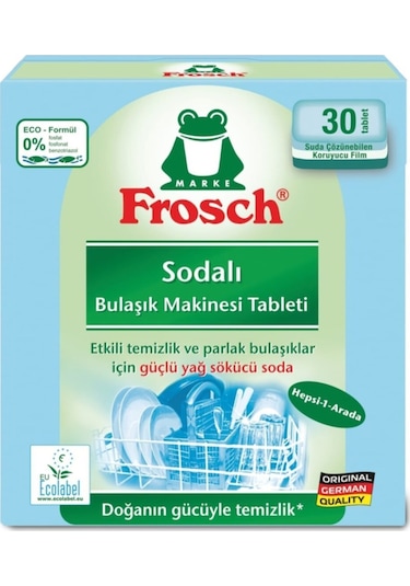 Frosch Sodalı Bulaşık Makinesi Tableti 30 Tablet Fosfatsız