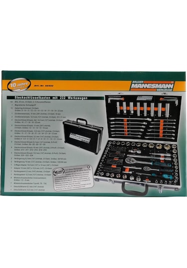Mannesmann 98432 Lokma Anahtar Seti, 232 Parça