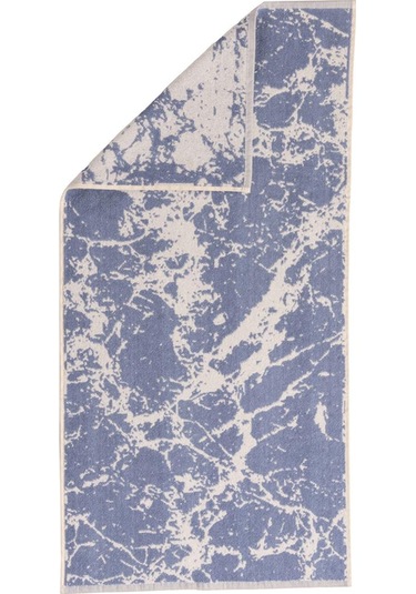 50x135 Spor Havlu İp Boya Jakarlı Pamuklu Fitness Gym Tenis Havlu Mavi