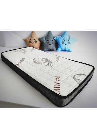 Kapitoneli 70x110x10 Soft Bamboo Bebek Yatağı Bmb-007