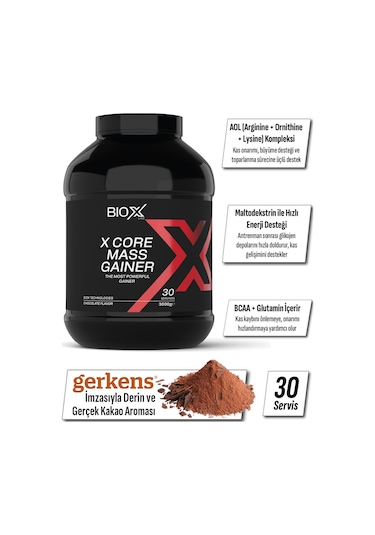 Mass Gainer Çikolata 3 Kg 30 Servis + Kreatin 300 Gr 100 Servis + Shaker Çikolata