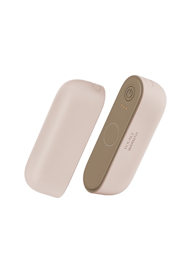 Jf308 2'si 1 Arada Bölünebilir Mini Taşınabilir Kış Elektrikli El Isıtıcı Güç Bankası - Pembe