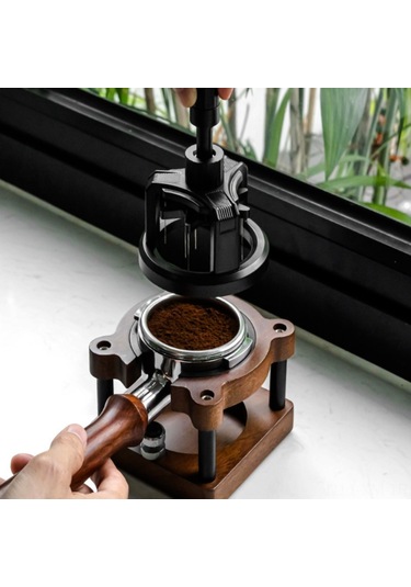 Ximistore9 51mm Manyetik Dönen Kahve Tozu Çözücü: Kümelenmeleri Açan, Homojen Dağıtan İtalyan Tarzı Espresso Gereci Siyah