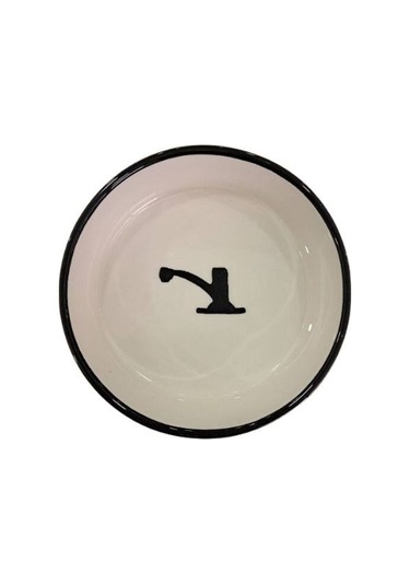 Majo Seramik Yuvarlak Kedi Ve Köepk Su Ve Mama Kabı Siyah