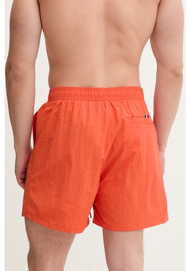 Tommy Hilfiger Um0um03748 Medium Drawstring Zip Erkek Şort Mayo Turuncu