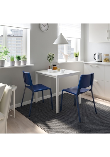 Plastik Sandalye, Mavi Renk Meridyendukkan Salon-mutfak-balkon Sandalyesi