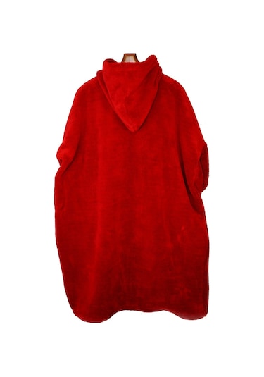 Rokeff Wellsoft Tek Kişilik Giyilebilir Battaniye Bordo L/XL