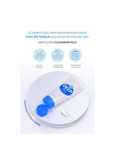 Hassas Ciltler İçin Cilt & Makyaj Temizleme Sütü A'pıeu Deep Clean Cleansing Milk 130ml