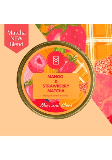 Mim and More Mango & Strawberry Matcha 25 G
