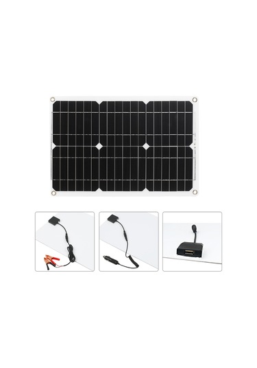 Wezone 18w Monokristal Güneş Paneli - 5v/12v Çıkış, Ip65 Su Geçirmez, Kontrolcü İle Off-grid Şarj Tek/dual Usb Seçenekli