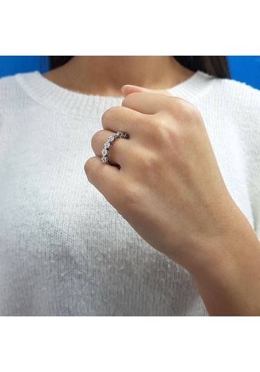 Lova 1,20 Karat Efektli Pırlanta Yeditaş Yüzük - 1070224