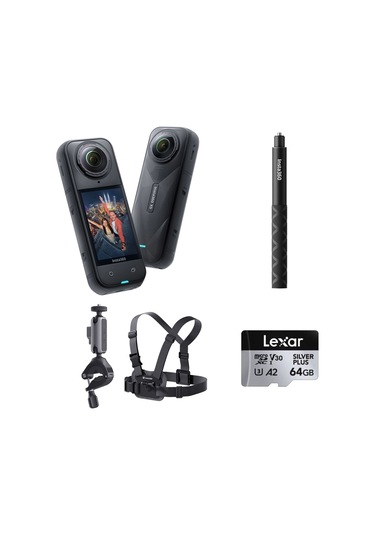 X5 Aksiyon Kamerası - Bisiklet Kiti 64 Gb Siyah