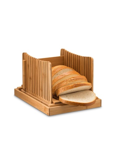 31.7x23.7x19cm Bamboo Household And Commercial Multi-function Bread Cutting Plate Sliced Cutting Board Bread Slices Bread Plate, Size:bamboo Bread Cutting Diğer