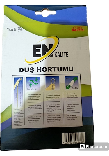 Enkalite 150 Cm Spiral Çelik Örgülü Duş Hortumu Kutulu Paket