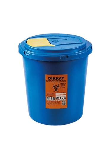 Tıbbi Cam Atık Kovası 5 Litre Mavi