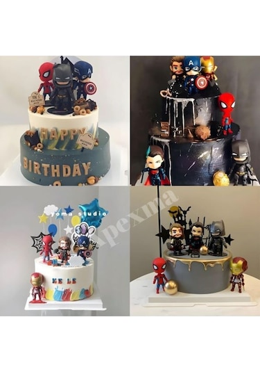 Süper Kahramanlar Mini 6'lı Figür Oyuncak Avengers Karakterleri